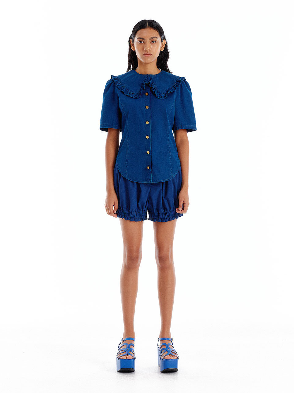 EENK UNDIGO Denim Shorts (Denim Blue)