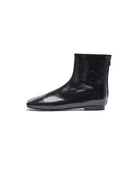 EENK VOIR Square Toe Flat Boots_Z-Black
