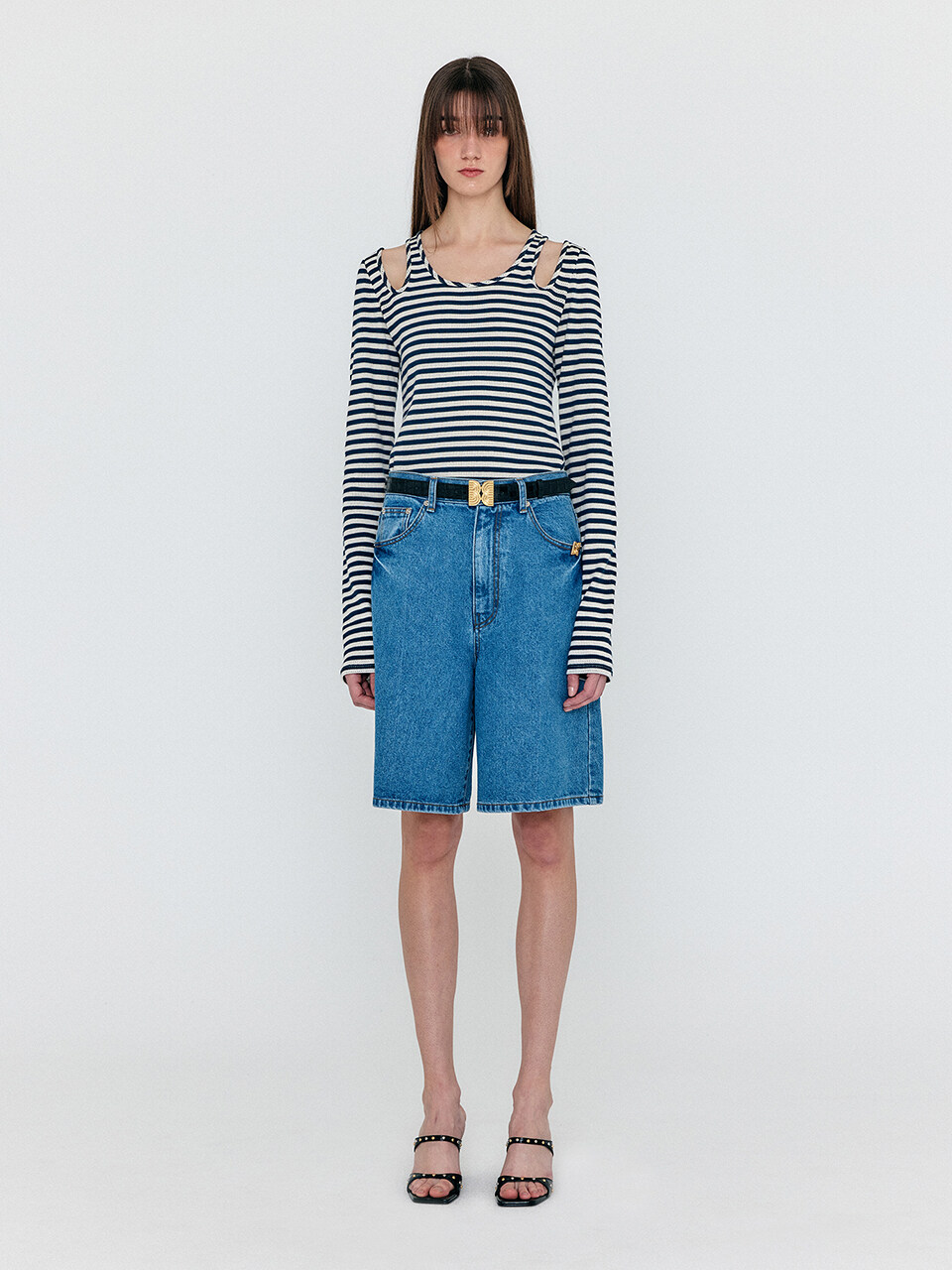 EENK Weco Denim Biker Shorts_Denim Blue