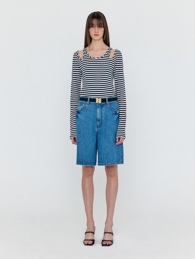 EENK Weco Denim Biker Shorts_Denim Blue