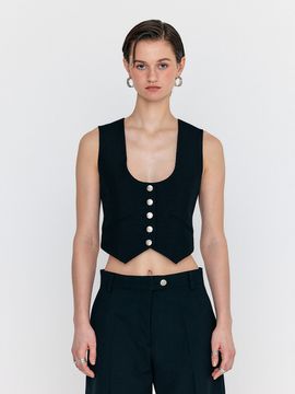 EENK WENA U-Neck Mini Vest_Black