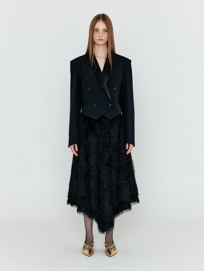 EENK WOLIKA Asymmetric Hem Skirt_Black