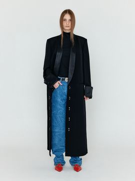 EENK WOLIVIA Single-breasted Tuxedo Coat_Black