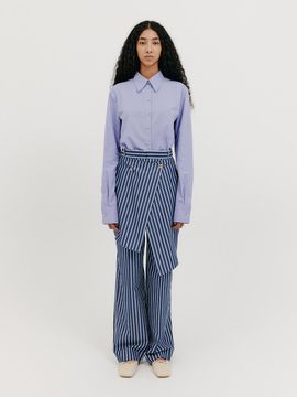 EENK Wrap Straight Pants [Navy]