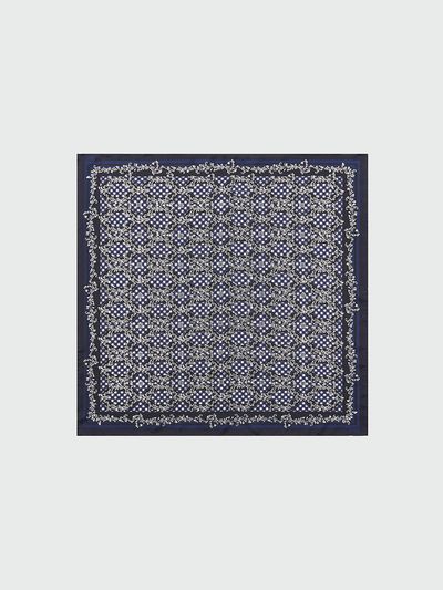 EENK WUEWUE Petit Pattern Scarf (60*60cm) - Navy Multi