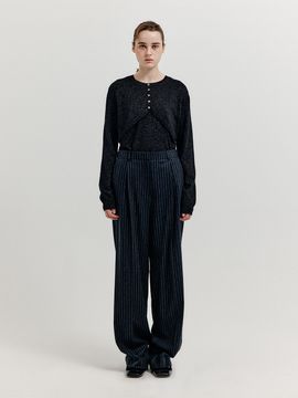EENK XOLO Bolero Layered Knit Top - Black