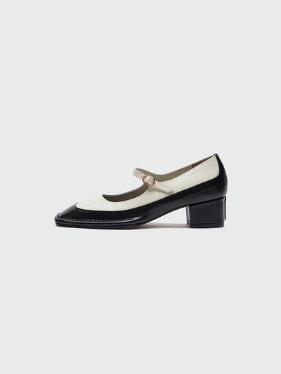 EENK Yata Square Toe Mary Jane Heels