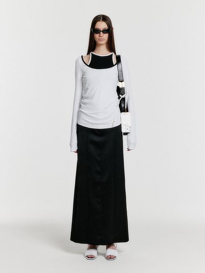 EENK YEXS Maxi Skirt - Black