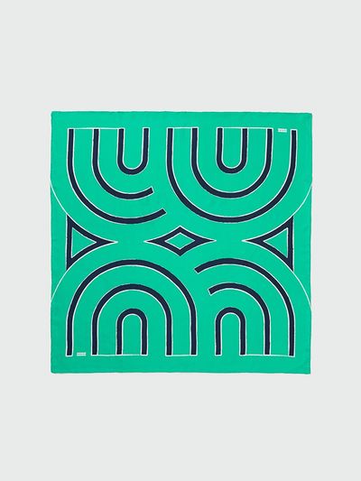 EENK YUE Logo Scarf_Green