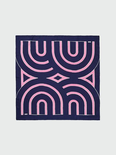 EENK YUE Logo Scarf_Navy