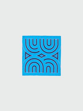 EENK YUEYUE Small Logo Scarf_Blue