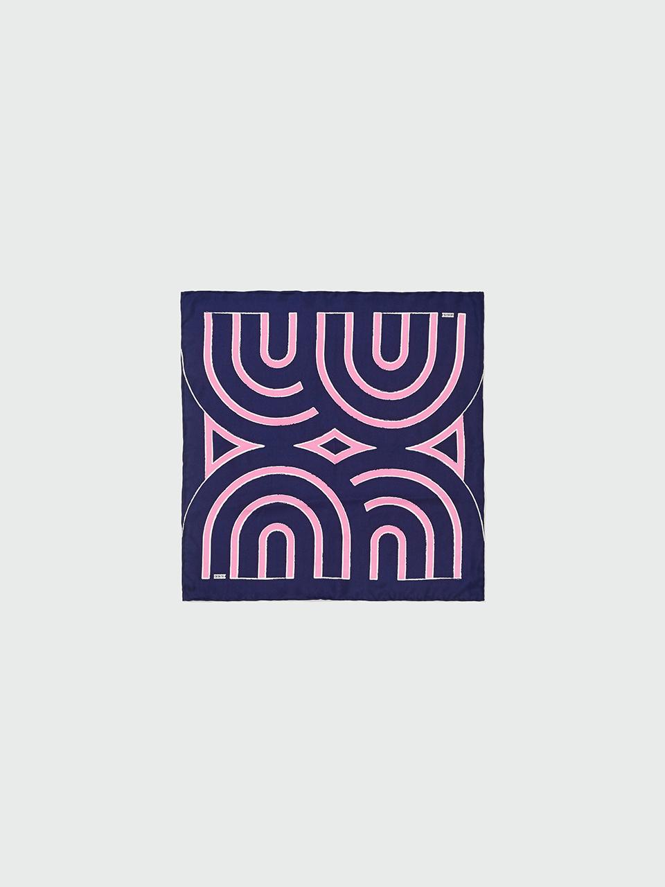 EENK YUEYUE Small Logo Scarf_Navy