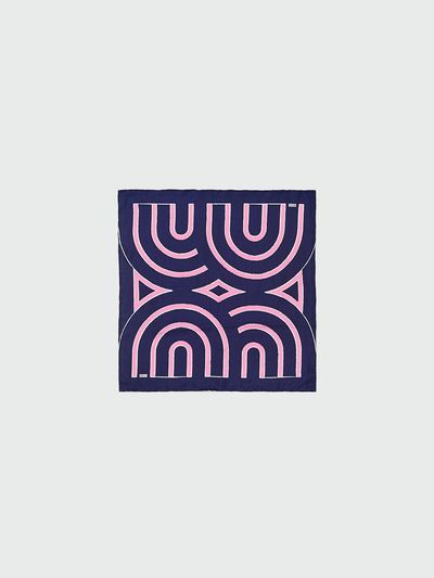 EENK YUEYUE Small Logo Scarf_Navy