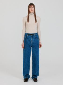 EENK ZENIM Belted Denim Pants - Blue