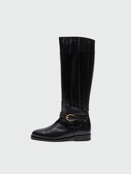 EENK ZIHA Flat Knee - high Boots - Black