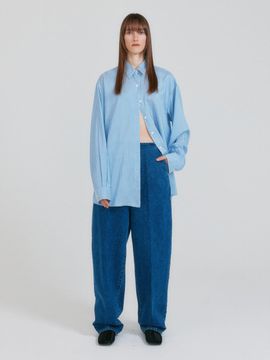 EENK ZIN Tapered Volume Denim Pants - Blue