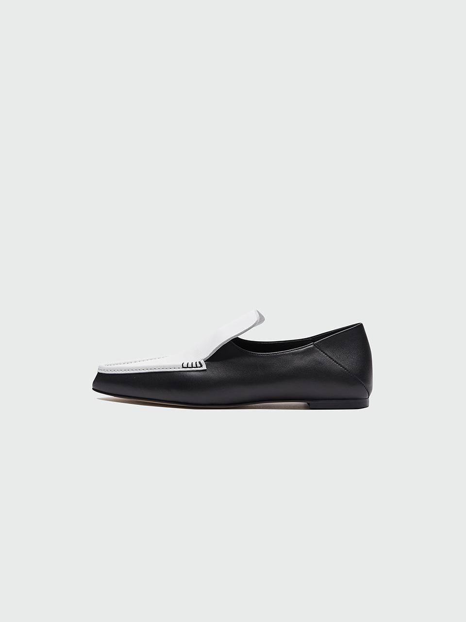 EENK ZUCUP Venetian Loafer - Black / White