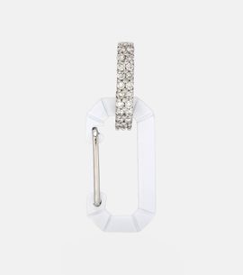 Eera EÃ©ra Chiara Small 18kt gold and silver single earring with diamonds