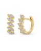 Ef Collection Ef Collection 14K Yellow Gold Diamond Hoop Earrings, 0.3 tcw - 1