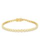 Ef Collection Ef Collection 14K Yellow Gold Graduated Diamond Pillow Eternity Bracelet - 1