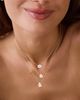 Ef Collection Ef Collection 14K Yellow Gold Lab Grown Diamond Oval Floating Bezel Pendant Necklace, 1.0 tcw - 2