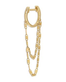 Ef Collection Ef Collection 14K Yellow Gold Multi Chain Huggie Hoop Earring