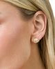 Ef Collection Ef Collection 14K Yellow Gold Shell Inspired Huggie Hoop Earrings - 2