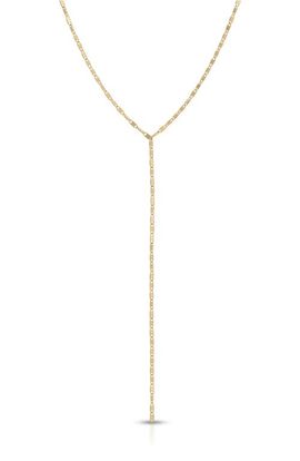 EF Collection EF Collection Ella 14K Gold Chain Lariat Necklace