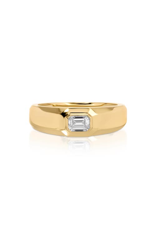 EF Collection EF Collection Emerald Cut Diamond Signet Ring