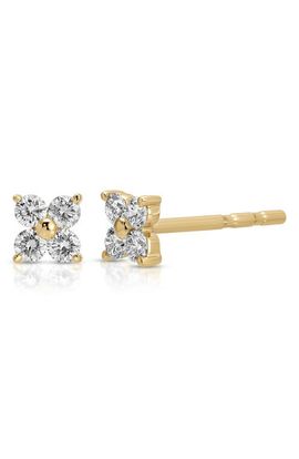 EF Collection EF Collection Fleur Diamon Stud Single Earring