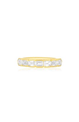 EF Collection EF Collection Half Bezel Emerald-Cut Diamond Ring