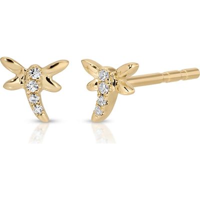 EF Collection EF Collection Mini Dragonfly Diamond Stud Earrings