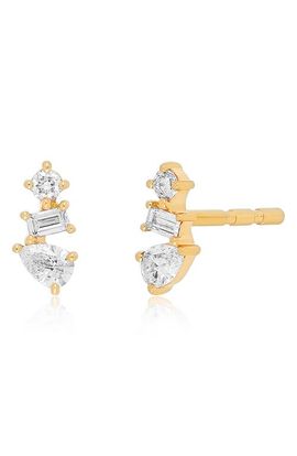 EF Collection EF Collection Multifacted Diamond Stud Earrings