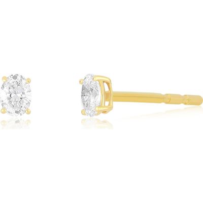 EF Collection EF Collection Oval Diamond Stud Earrings