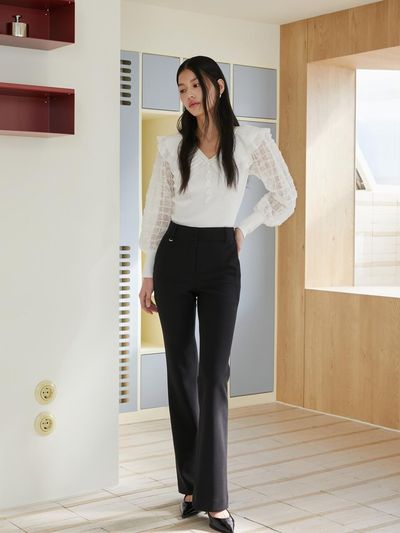 EGOIST Basic Stretch Slim Boot-Cut Pants (ER2WP360)