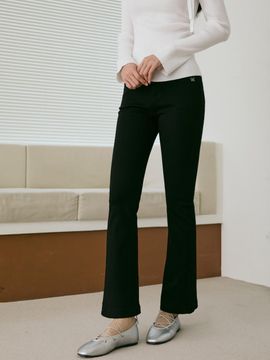 EGOIST [BLUE LABEL] Pocket Detail Slim-fit Boot-cut Pants (ER2OPT06)