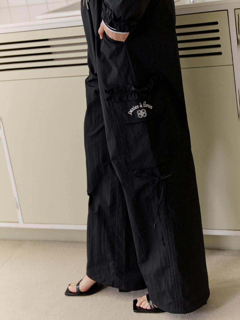 EGOIST [BLUE LABEL] Ruffle String Point Banding Pants (ER2OPT03)