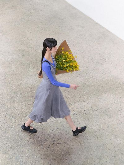 EGOIST Heritage Cracked Waist Banding Maxi Skirt (ER2WS360)