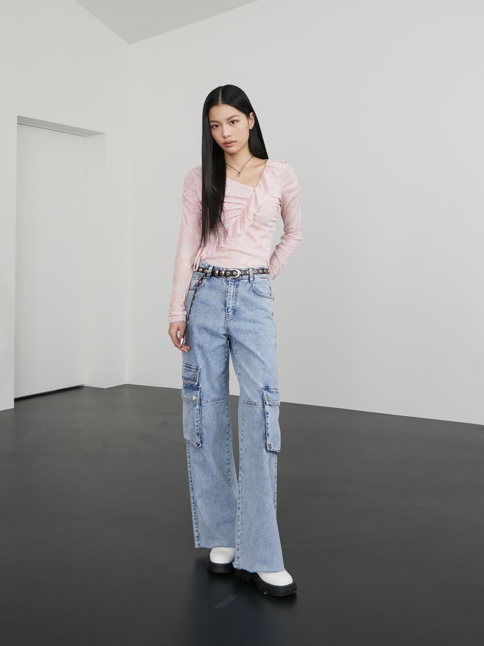 EGOIST Heritage Out-Pocket Cotton Denim Pants (ER2DP360)