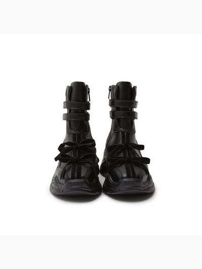 EGOIST HERITAGE Ribbon Point High-Top Ankle Boots (ER2AS360)
