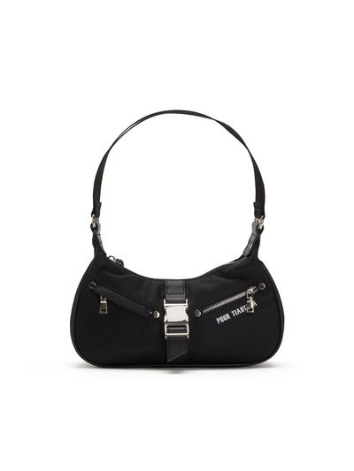 EGOIST Lettering Print Buckle Point Shoulder Bag (ER1AB161)