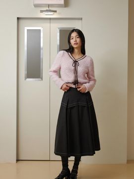 EGOIST Metal Accent Point Stitch Volume Skirt (ER1WS162)