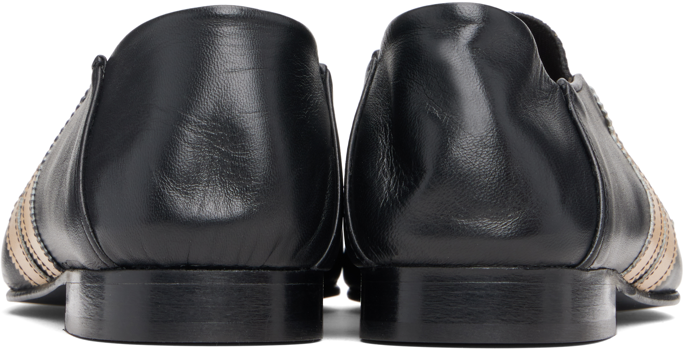 EGONlab - Black 2 Straps Ballerina Loafers