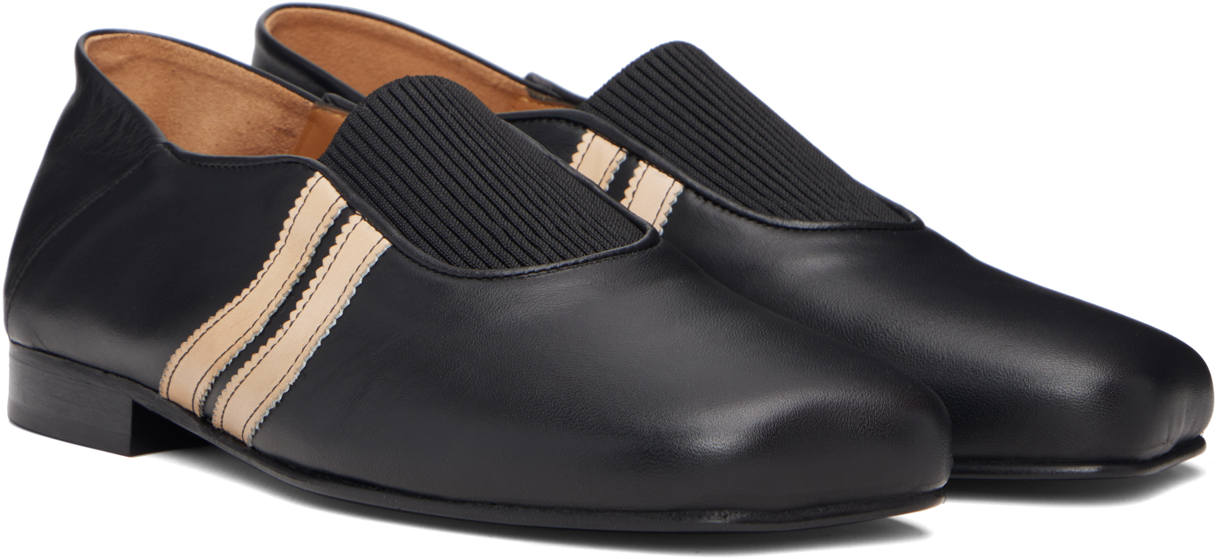 EGONlab - Black 2 Straps Ballerina Loafers