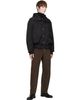 EGONlab EGONlab Black Hooded Layered Track Jacket - 4