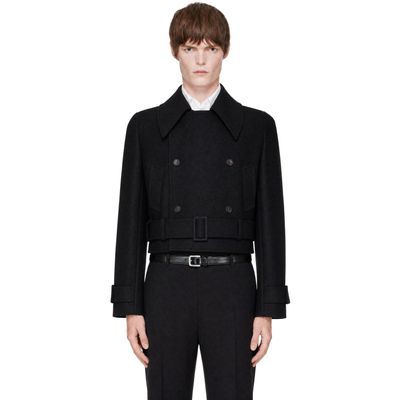 EGONlab EGONlab Black Tailored Crop Coat