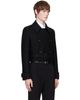 EGONlab EGONlab Black Tailored Crop Coat - 2
