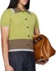 EGONlab EGONlab Green & Brown Contrasted Ribs Knit Polo - 2