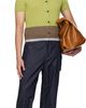 EGONlab EGONlab Green & Brown Contrasted Ribs Knit Polo - 4