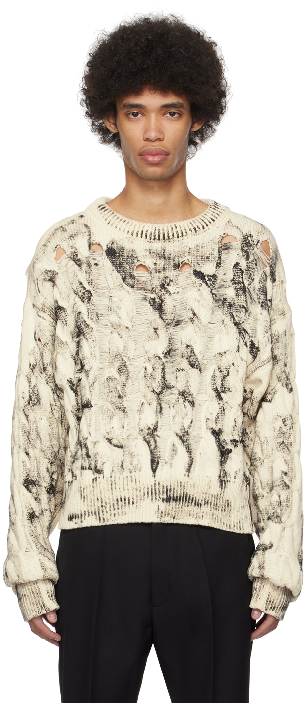 EGONlab - Off-White Oversized Sweater